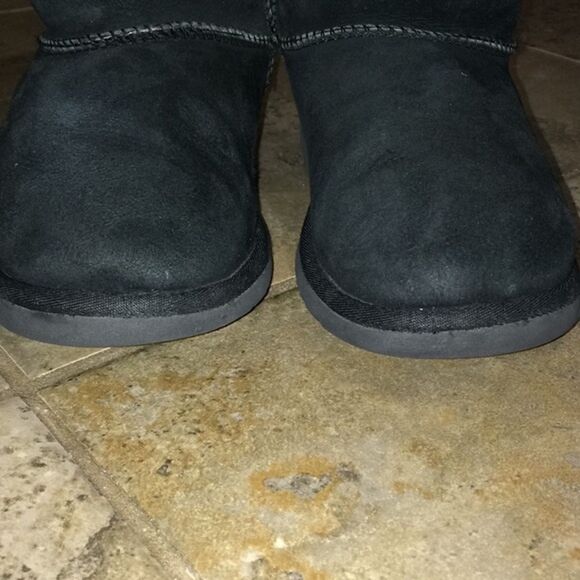 UGG Black Bailey Button Suede Winter Boots Womens US 5 EU 35 - Picture 9 of 12